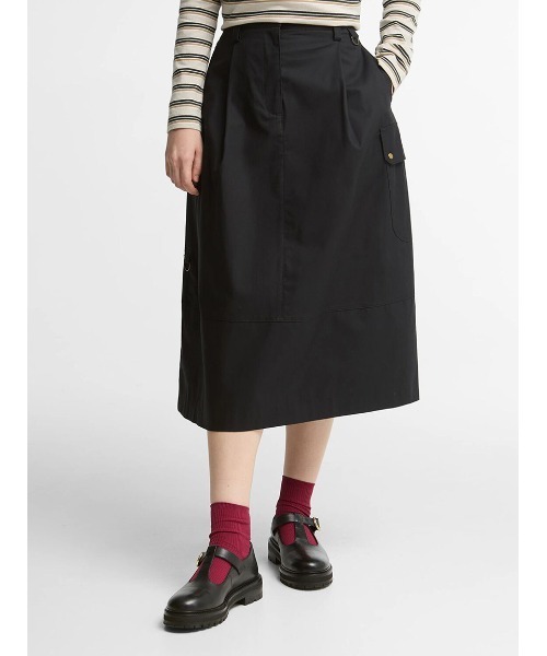 Barbour(バブアー)の「Carlyミディ コットン スカート(レディース)(スカート・レディース・ブラック/ライトベージュ・MEDIUM/SMALL)」の9枚目の写真