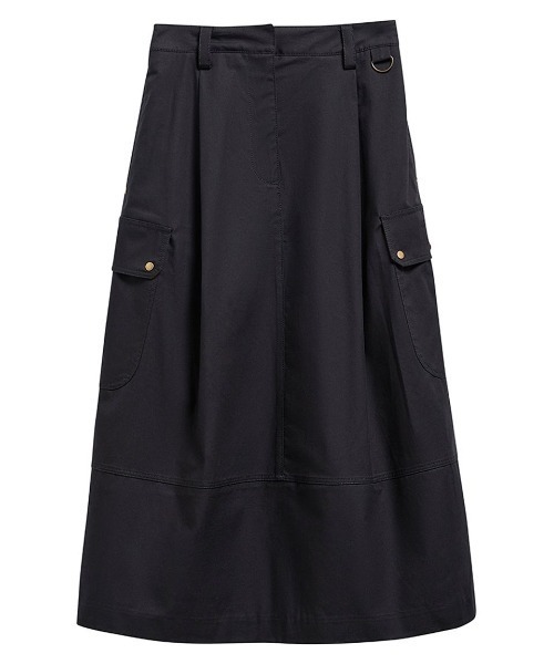 Barbour(バブアー)の「Carlyミディ コットン スカート(レディース)(スカート・レディース・ブラック/ライトベージュ・MEDIUM/SMALL)」の12枚目の写真