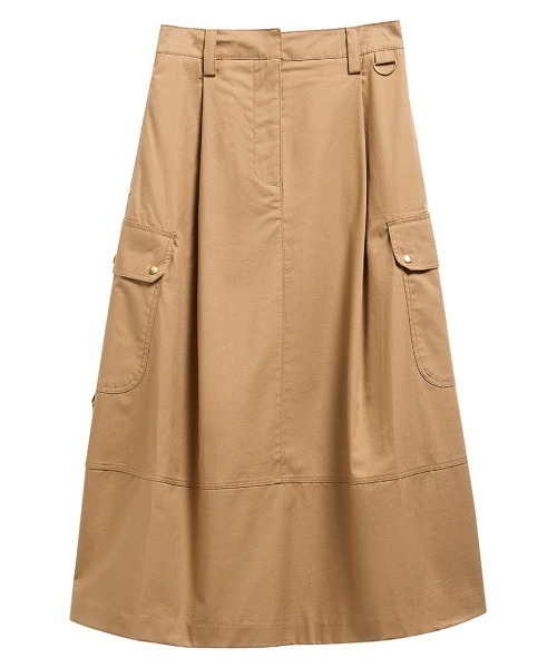 Barbour(バブアー)の「Carlyミディ コットン スカート(レディース)(スカート・レディース・ブラック/ライトベージュ・MEDIUM/SMALL)」の11枚目の写真