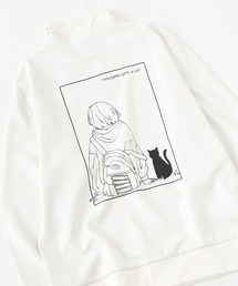スウェードタッチダンボールTASOGAREGIRL  長袖ハーフＺＩＰトレーナー