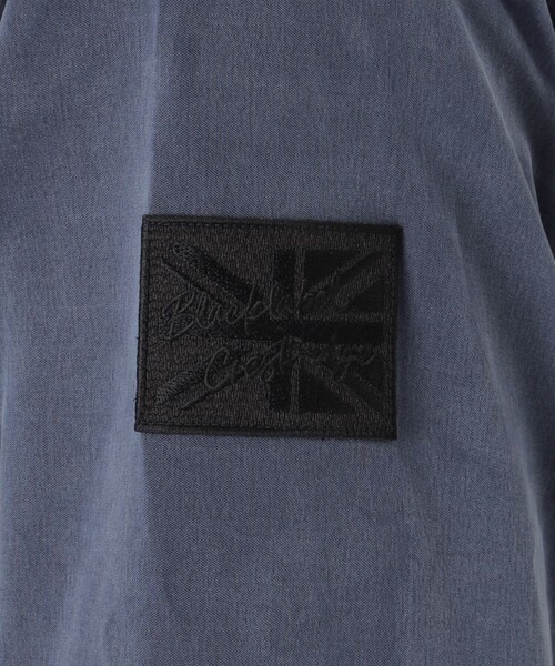 BLACK LABEL CRESTBRIDGE(ブラックレーベル・クレストブリッジ)の「【BRIT】ブリーチサテンジャージーオフィサーシャツ(ブルゾン・メンズ・ネイビー・L/M/S)」の5枚目の写真