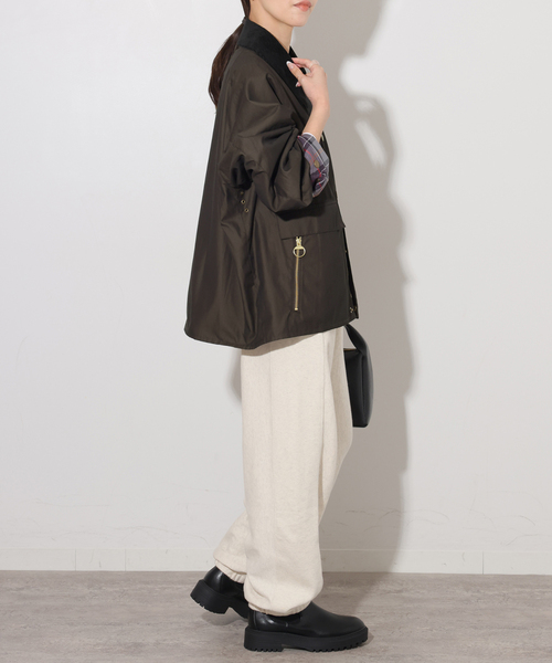 Barbour(バブアー)の「別注【Barbour/バブアー】TRANSPORT XANTHE(その他アウター・レディース・ブラック系その他/カーキ・40/38)」の6枚目の写真