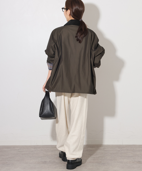 Barbour(バブアー)の「別注【Barbour/バブアー】TRANSPORT XANTHE(その他アウター・レディース・ブラック系その他/カーキ・40/38)」の7枚目の写真
