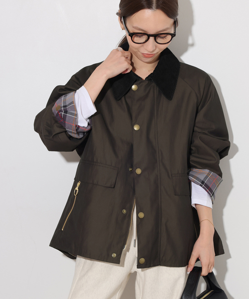 Barbour(バブアー)の「別注【Barbour/バブアー】TRANSPORT XANTHE(その他アウター・レディース・ブラック系その他/カーキ・40/38)」の8枚目の写真