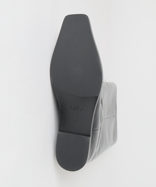 GRISE(グリーズ)の「《/WEB+一部店舗限定》GRISEレザースクエアワイドシャフトロングブーツ(ブーツ・レディース・ブラック/ブラウン・X-LARGE/LARGE/MEDIUM/SMALL)」の18枚目の写真
