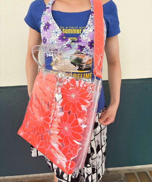 HEY!MrsROSE(ヘイミセスローズ)の「HEY! Mrs ROSE(ヘイ!ミセスローズ)Flower sandwich BAG(トートバッグ・レディース・ブラック/オレンジ/ベージュ・FREE)」の20枚目の写真