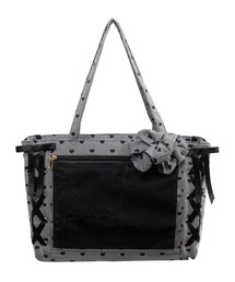WEGO/シュシュ付きベイビーハートレースアップ痛バッグS