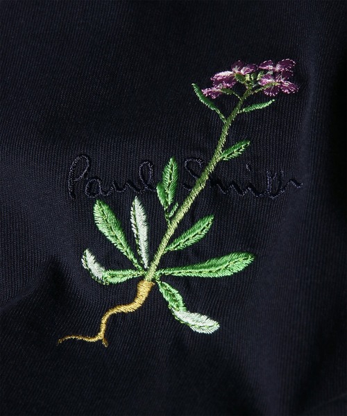 Paul Smith（ポールスミス）の「ウィメンズ フローラルエンブロイダリー 長袖Tシャツ / 265224 J301（Tシャツ/カットソー・レディース・アイボリー/ネイビー・MEDIUM）」の8枚目の写真