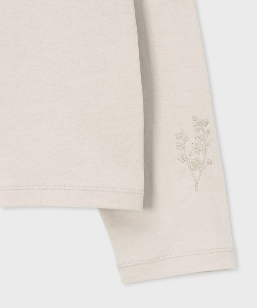 Paul Smith（ポールスミス）の「ウィメンズ フローラルエンブロイダリー 長袖Tシャツ / 265224 J301（Tシャツ/カットソー・レディース・アイボリー/ネイビー・MEDIUM）」の18枚目の写真