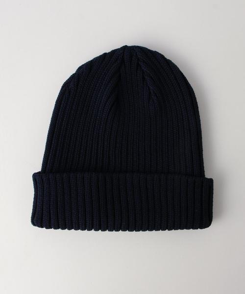 UNITED ARROWS(ユナイテッドアローズ)の「<KIJIMA TAKAYUKI(キジマタカユキ)>T RIB KNITCAP◆(ニットキャップ/ビーニー・メンズ・オフホワイト/ダークブラウン/ネイビー・FREE)」の3枚目の写真
