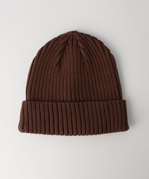 UNITED ARROWS(ユナイテッドアローズ)の「<KIJIMA TAKAYUKI(キジマタカユキ)>T RIB KNITCAP◆(ニットキャップ/ビーニー・メンズ・オフホワイト/ダークブラウン/ネイビー・FREE)」の4枚目の写真