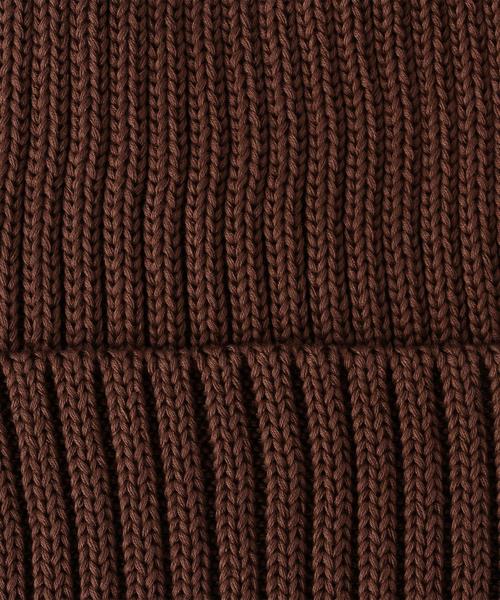 UNITED ARROWS(ユナイテッドアローズ)の「<KIJIMA TAKAYUKI(キジマタカユキ)>T RIB KNITCAP◆(ニットキャップ/ビーニー・メンズ・オフホワイト/ダークブラウン/ネイビー・FREE)」の5枚目の写真