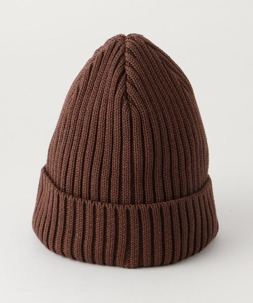 UNITED ARROWS(ユナイテッドアローズ)の「<KIJIMA TAKAYUKI(キジマタカユキ)>T RIB KNITCAP◆(ニットキャップ/ビーニー・メンズ・オフホワイト/ダークブラウン/ネイビー・FREE)」の6枚目の写真