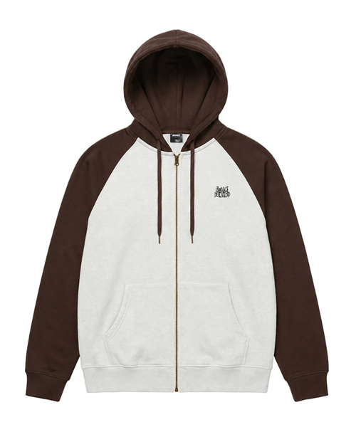 URBANAGE(アーバンエイジ)の「ワイルドロゴ ラグラン 裏起毛フードジップアップ _ブラウン(パーカー・レディース・その他・MEDIUM/LARGE)」の1枚目の写真