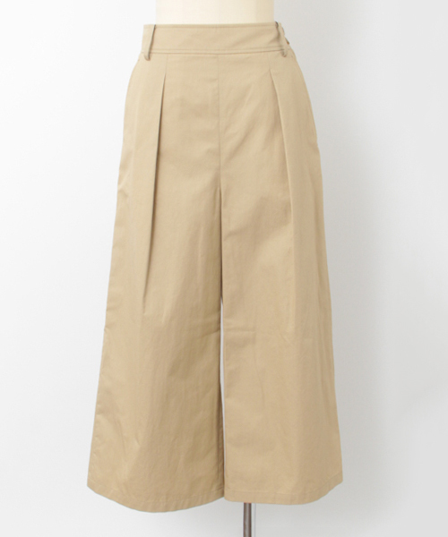 URBAN RESEARCH(アーバンリサーチ)の「UR 綿麻クロップドワイドパンツ(その他パンツ・レディース・ネイビー/ライトベージュ・38/36)」の5枚目の写真