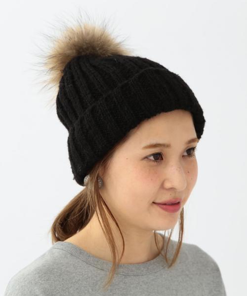 Another Edition（アナザーエディション）の「【WEB店舗限定】ポンポンリブワッチ/ aeBFC PONPON LIB WATCH（ニットキャップ/ビーニー・レディース・ベージュ/オリーブ/ブラック/グレー・フリー）」の2枚目の写真
