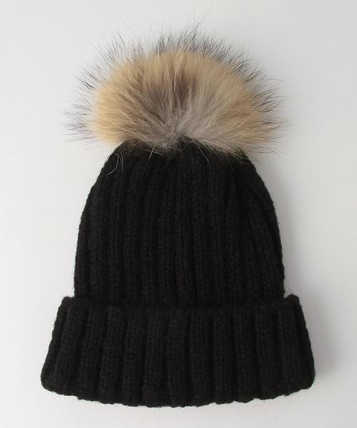 Another Edition（アナザーエディション）の「【WEB店舗限定】ポンポンリブワッチ/ aeBFC PONPON LIB WATCH（ニットキャップ/ビーニー・レディース・ベージュ/オリーブ/ブラック/グレー・フリー）」の5枚目の写真