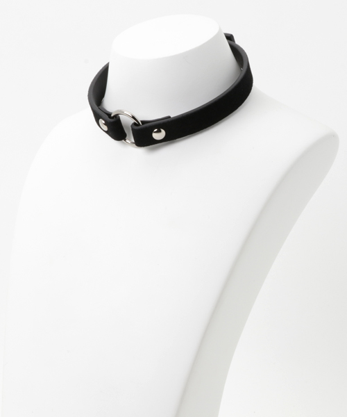 MOUSSY（マウジー）の「BUCKLE CHOKER（チョーカー・レディース・キャメル/ブラック・FREE）」の5枚目の写真