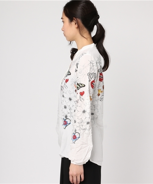 Desigual（デシグアル）の「「Desigual/デシグアル」ブラウス（シャツ/ブラウス・レディース・ホワイト系その他・X-LARGE/X-SMALL/MEDIUM/LARGE/SMALL）」の3枚目の写真