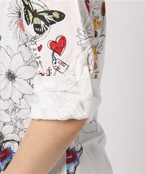 Desigual（デシグアル）の「「Desigual/デシグアル」ブラウス（シャツ/ブラウス・レディース・ホワイト系その他・X-LARGE/X-SMALL/MEDIUM/LARGE/SMALL）」の8枚目の写真