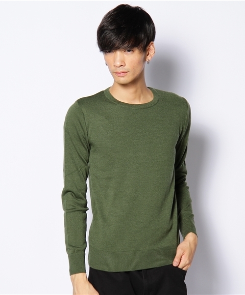 603(ロクマルサン)の「603 クルーネックニット(ニット/セーター・メンズ・ベージュ/ダークグレー/ブルー/カーキ/レッド/ブラック・FREE)」の1枚目の写真