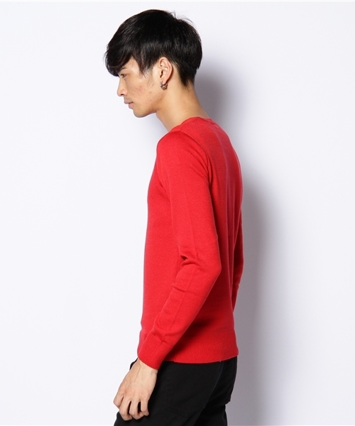 603(ロクマルサン)の「603 クルーネックニット(ニット/セーター・メンズ・ベージュ/ダークグレー/ブルー/カーキ/レッド/ブラック・FREE)」の7枚目の写真