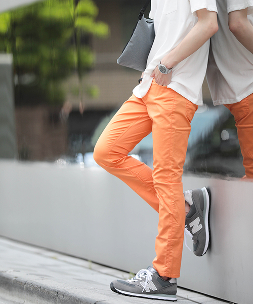 WEGO(ウィゴー)の「WEGO/COOLMAXエアリースキニーパンツ(チノパンツ・メンズ・ブラック/オレンジ/ブルー/ワイン/ベージュ・LARGE/MEDIUM/SMALL)」の21枚目の写真