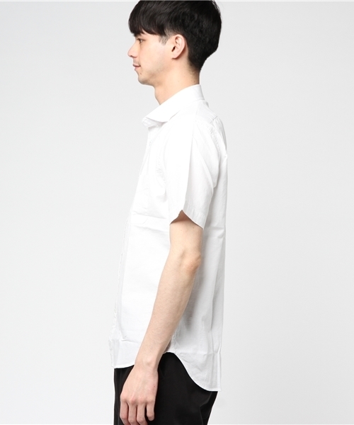 GRAND PHASE（グランフェイズ）の「GP コットンリネンワイドカラーシャツ（シャツ/ブラウス・メンズ・ホワイト/ブラウン/ブラック/ベージュ・X-LARGE/MEDIUM/LARGE）」の5枚目の写真