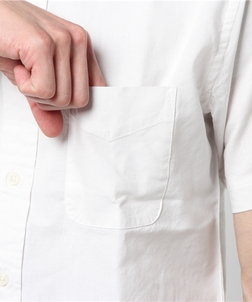 GRAND PHASE（グランフェイズ）の「GP コットンリネンワイドカラーシャツ（シャツ/ブラウス・メンズ・ホワイト/ブラウン/ブラック/ベージュ・X-LARGE/MEDIUM/LARGE）」の10枚目の写真