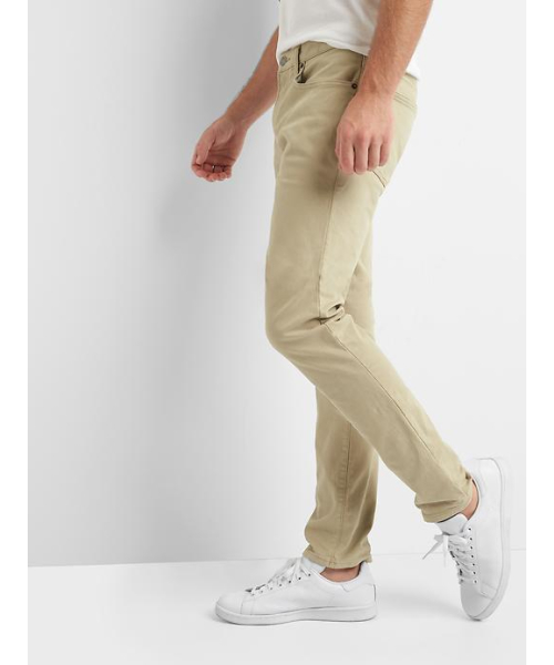 GAP（ギャップ）の「Gap ブロークンツイル スキニーフィットジーンズ（デニムパンツ・メンズ・ライトベージュ・29W 30L/30W 30L/28W 30L/31W 30L/32W 30L/31W 32L/33W 32L/32W 32L/34W 32L/36W 32L）」の4枚目の写真