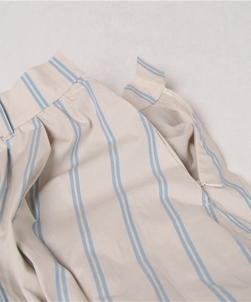 mysty woman（ミスティウーマン）の「ダブルストライプ柄フレアスカート（スカート・レディース・イエロー系その他/ブルー系その他/ホワイト系その他・FREE）」の11枚目の写真