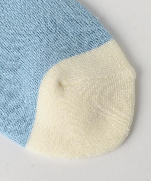 SON OF THE CHEESE(サノバチーズ)の「<Son of the Cheese>スケーターソックス Ψ ◆(ソックス/靴下・レディース・ホワイト/ライトブルー・FREE)」の5枚目の写真