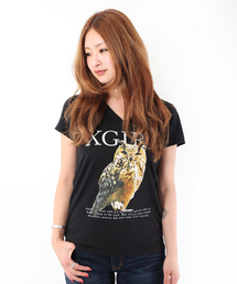 X-girl | ANIMALS V NECK S/S TEE(Tシャツ/カットソー)