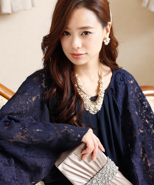 PourVous（プールヴー）の「タイト フォーマル 大きいサイズ ロング丈&ケープ セットアップ 結婚式対応 オケージョンドレス パーティー パンツドレス お呼ばれ 七五三 ママ お宮参り 学校行事 二次会 成人式 （パンツドレス・レディース・ブラック/ネイビー・4L/XL/M/L/XXL/S）」の18枚目の写真