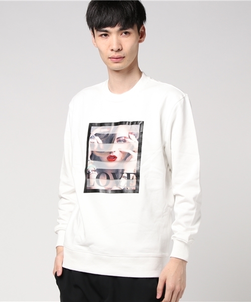 JACKROSE(ジャックローズ)の「JELV・シースルーフォト・UネックLSTEE(Tシャツ/カットソー・メンズ・ホワイト/ブラック/ブルー/ピンク・L/M)」の2枚目の写真