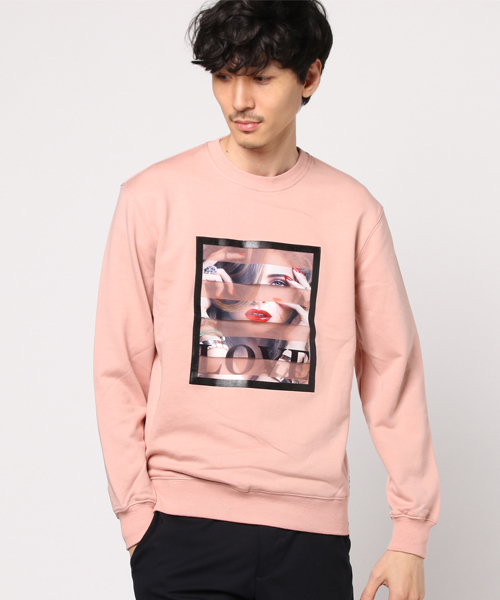 JACKROSE(ジャックローズ)の「JELV・シースルーフォト・UネックLSTEE(Tシャツ/カットソー・メンズ・ホワイト/ブラック/ブルー/ピンク・L/M)」の1枚目の写真