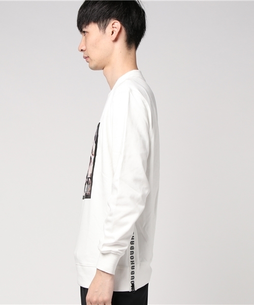 JACKROSE(ジャックローズ)の「JELV・シースルーフォト・UネックLSTEE(Tシャツ/カットソー・メンズ・ホワイト/ブラック/ブルー/ピンク・L/M)」の5枚目の写真