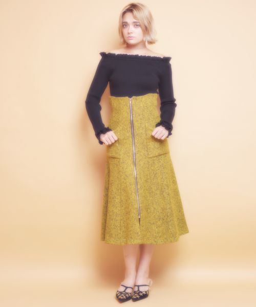 Lillilly リルリリー の フロントジップスカート スカート Wear