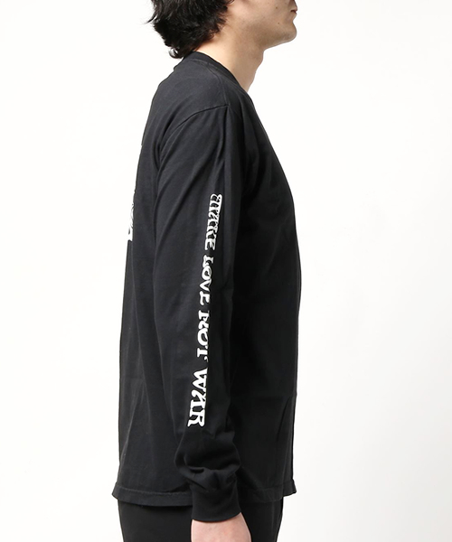 JUNGLES(ジャングルス)の「JUNGLES/ジャングルス MAKE LOVE NOT WAR L/S TEE(Tシャツ/カットソー・メンズ・ブラック・M/S)」の15枚目の写真