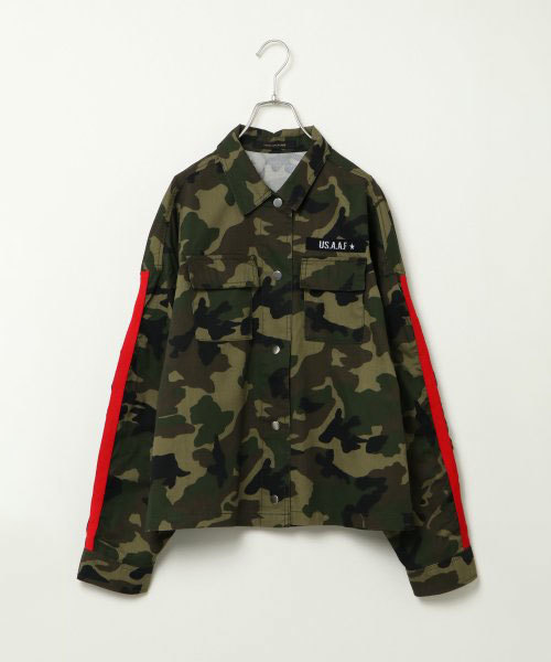 VENCEEXCHANGE(ヴァンスエクスチェンジ)の「ボリューム袖ミリタリーシャツジャケット(シャツ/ブラウス・レディース・ライトカーキ/グリーン/ダークグリーン/ダークカーキ・MEDIUM)」の4枚目の写真