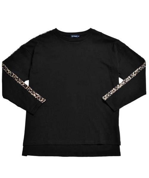 MinoriTY（マイノリティ）の「袖ラインロングスリーブTシャツ ロンT カットソー ヒョウ柄 レオパード（Tシャツ/カットソー・メンズ・ホワイト×ブラック/ホワイト系その他/ブラック系その他/ブラック×レッド/ホワイト×レッド・M/L）」の16枚目の写真