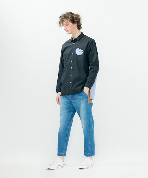 rehacer（レアセル）の「rehacer : Leather Pocket Painter Denim（デニムパンツ・メンズ・インディゴブルー・SMALL/MEDIUM/LARGE）」の4枚目の写真