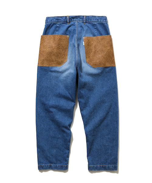 rehacer（レアセル）の「rehacer : Leather Pocket Painter Denim（デニムパンツ・メンズ・インディゴブルー・SMALL/MEDIUM/LARGE）」の6枚目の写真