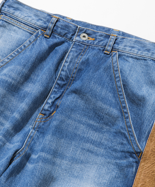 rehacer（レアセル）の「rehacer : Leather Pocket Painter Denim（デニムパンツ・メンズ・インディゴブルー・SMALL/MEDIUM/LARGE）」の11枚目の写真