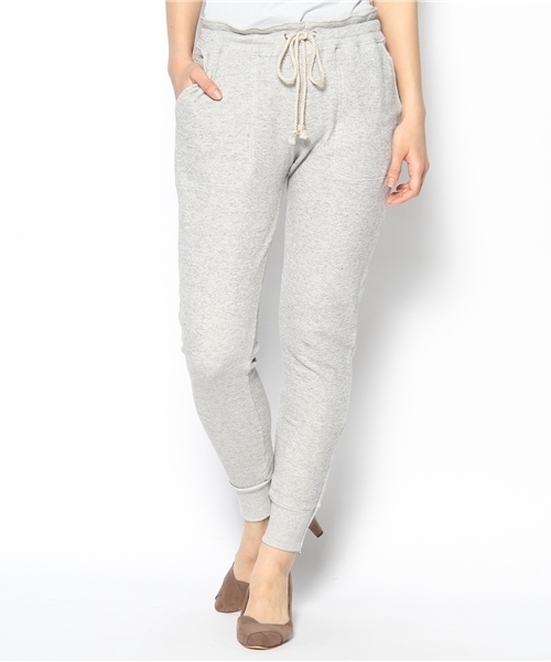 allureville（アルアバイル）の「ガーゼ裏毛　ファスナー付スエットパンツ（その他パンツ・レディース・チャコールグレー/トップグレー・FREE）」の2枚目の写真