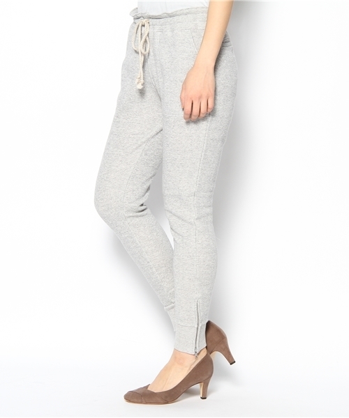 allureville（アルアバイル）の「ガーゼ裏毛　ファスナー付スエットパンツ（その他パンツ・レディース・チャコールグレー/トップグレー・FREE）」の3枚目の写真