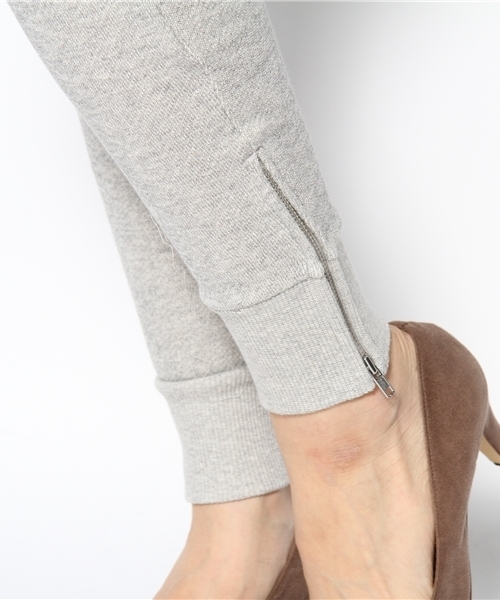 allureville（アルアバイル）の「ガーゼ裏毛　ファスナー付スエットパンツ（その他パンツ・レディース・チャコールグレー/トップグレー・FREE）」の8枚目の写真
