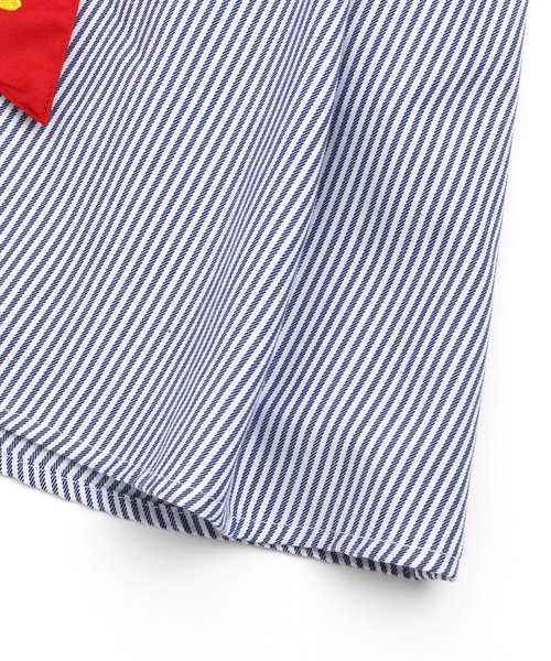 algy(アルジー)の「ストライプワンショルワンピ(ワンピース・キッズ・ネイビー/グリーン・MEDIUM/SMALL/XX-SMALL/X-SMALL)」の10枚目の写真