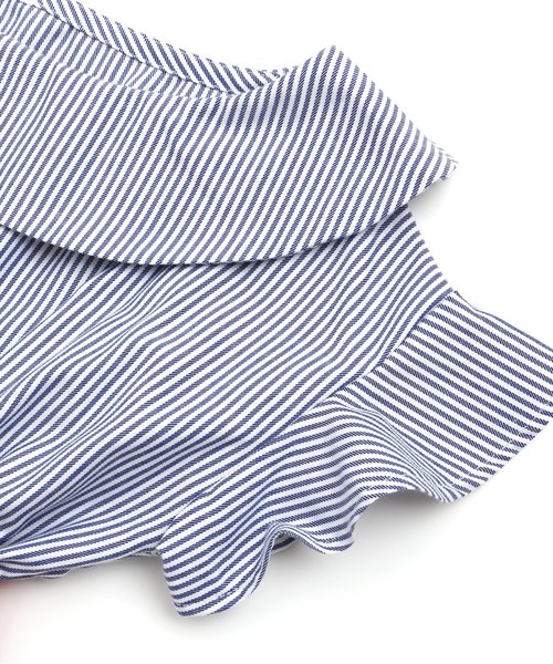 algy(アルジー)の「ストライプワンショルワンピ(ワンピース・キッズ・ネイビー/グリーン・MEDIUM/SMALL/XX-SMALL/X-SMALL)」の9枚目の写真