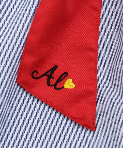 algy(アルジー)の「ストライプワンショルワンピ(ワンピース・キッズ・ネイビー/グリーン・MEDIUM/SMALL/XX-SMALL/X-SMALL)」の8枚目の写真